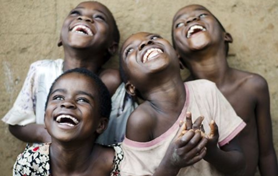 Children of Africa having a good laugh 