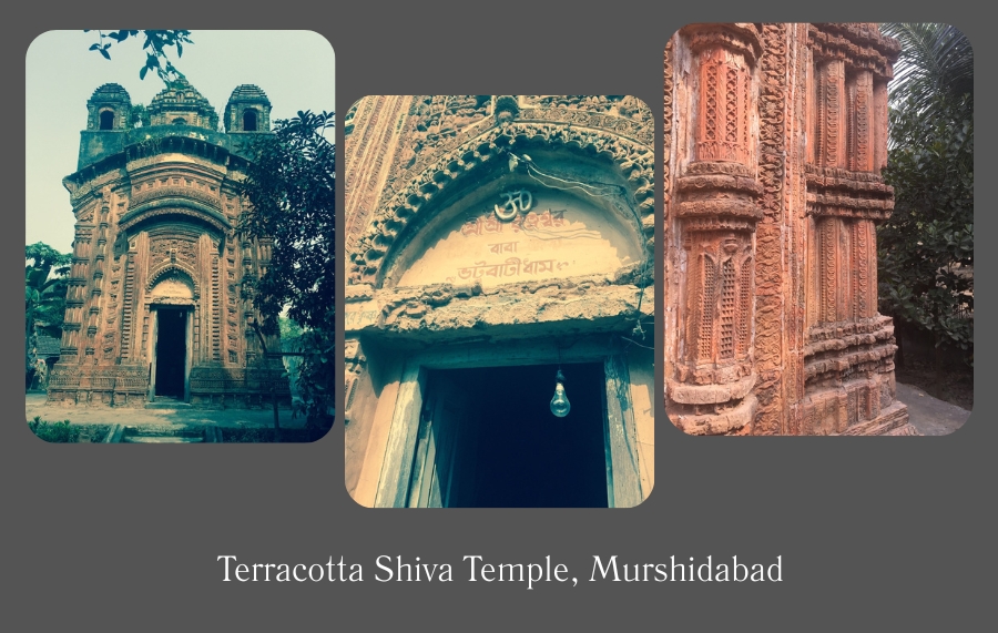 Murshidabad-image of terracotta temple of lord Shiva 