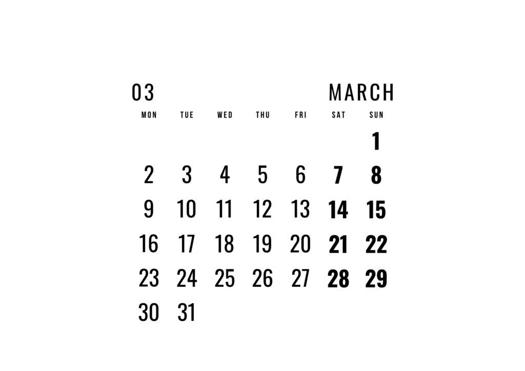 Calender 2026 Shape of Water