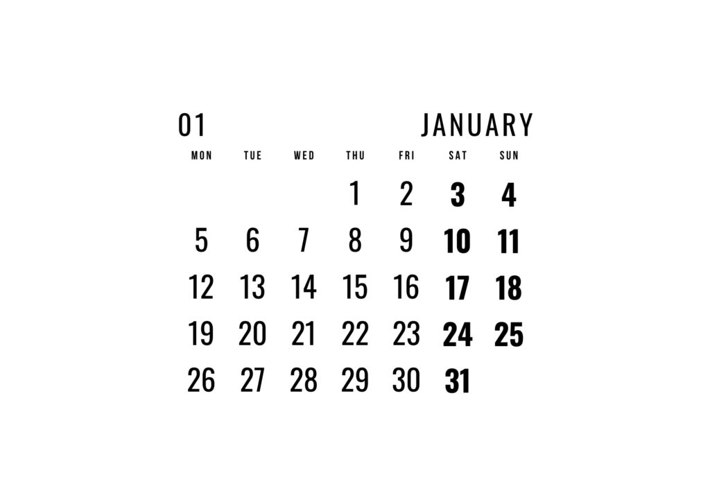 Calender 2026 Shape of Water